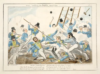 M. B - Cherchant la réputation de la bulle, de The Progress of a Midshipman, 1835
